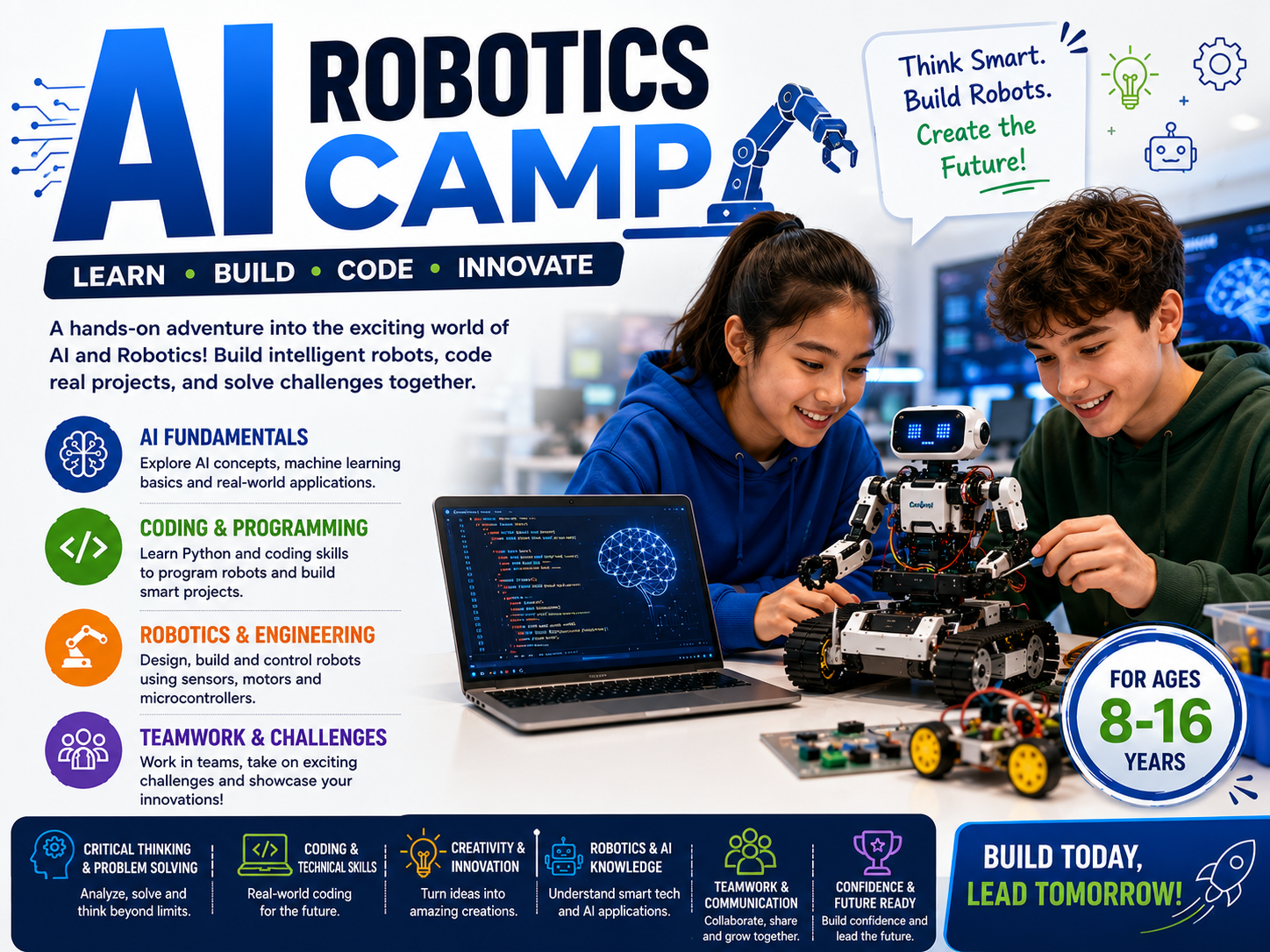 AI and Robotics holiday camp